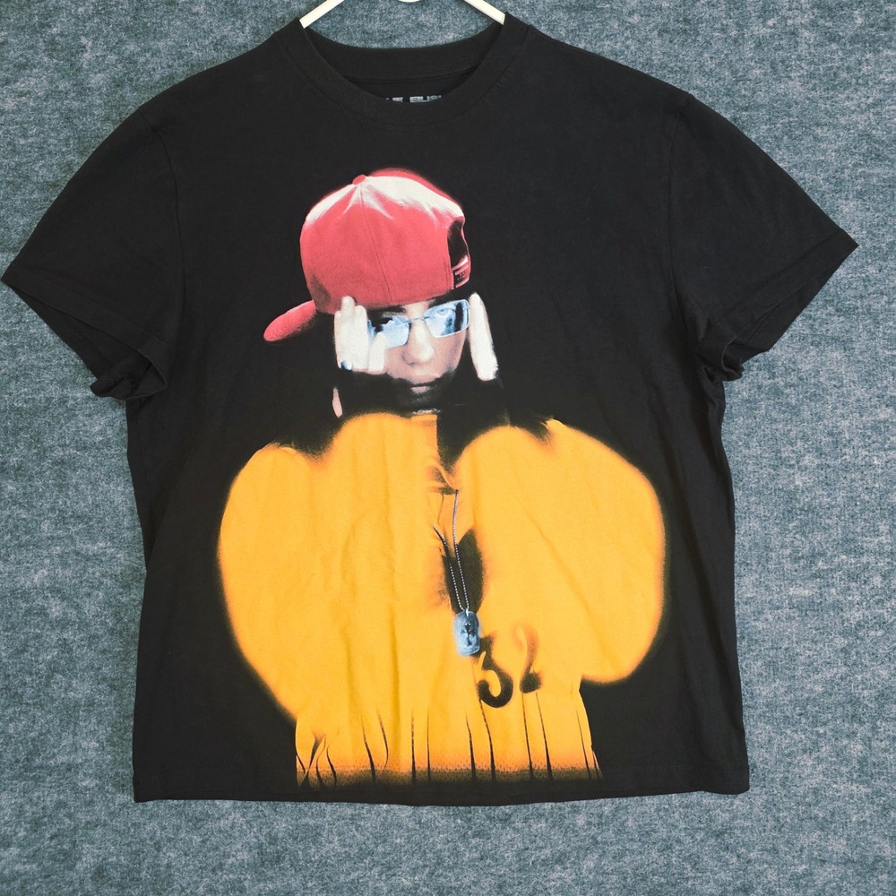 Billie Eilish Hit Me‎ Hard and Soft Tour T Shirt Black Graphic Print Size Medium